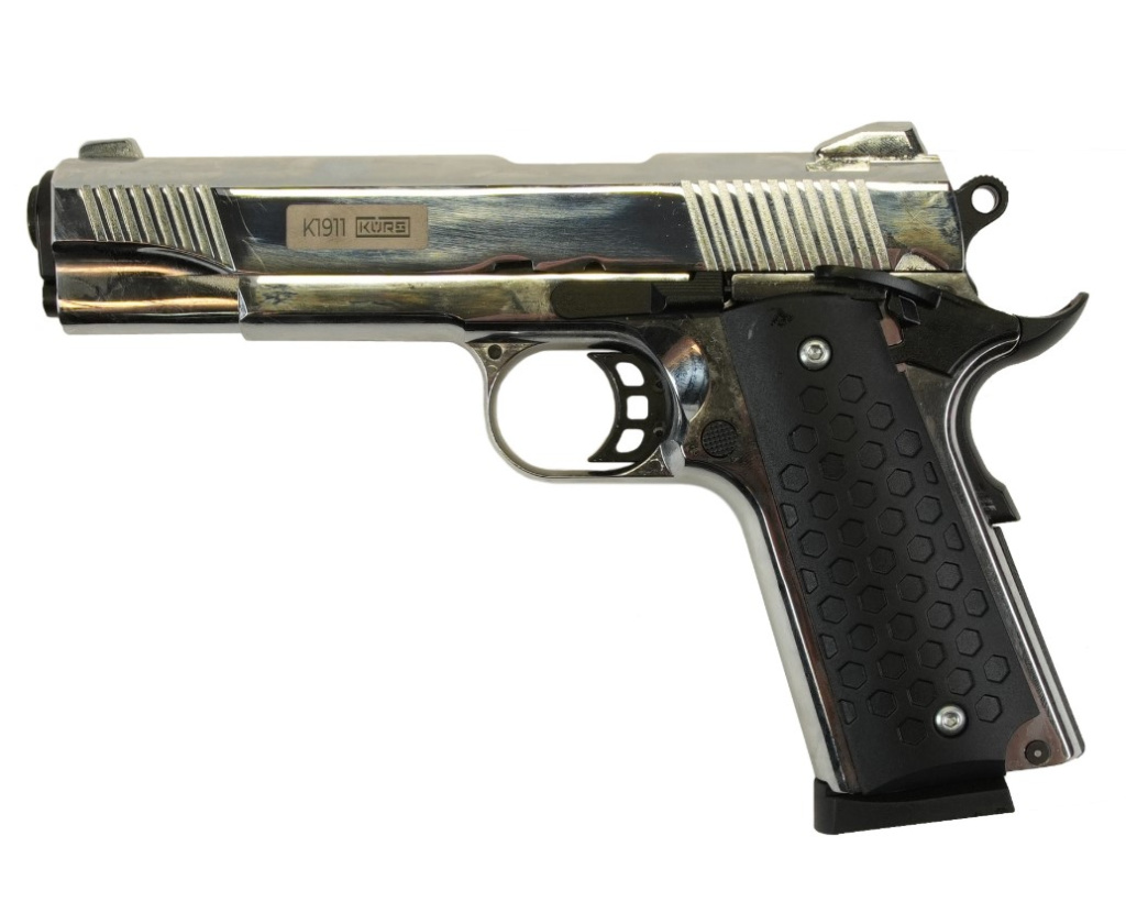Пистолет сигнальный K1911 KURS Classic хром к.5,5 (1)