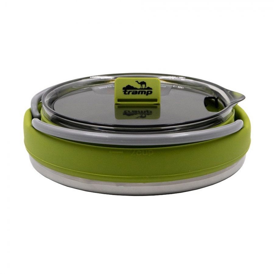 Чайник TRAMP складной силиконовый оливковый 1л  /TRC-125/