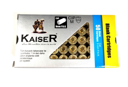 Патрон к.9мм светозвуковой Kaiser BLANK (50)/1шт