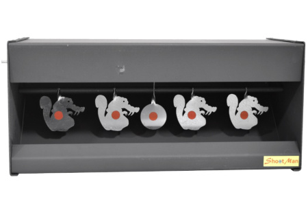 Мишень Shootman автомат с пулеулавливателем Белки металл 2мм