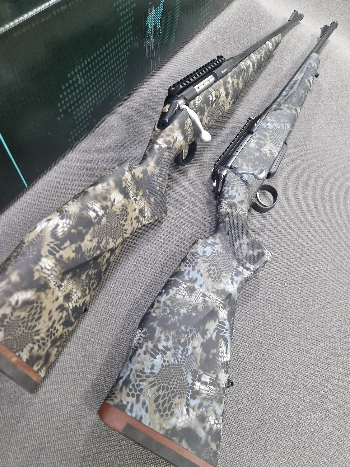 Нарезной карабин Лось-145 кал.308Win в камуфляжной расцветке