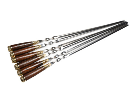 Набор шампуров в колчане №2 с ножом подарочный (2)