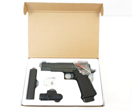 Пневматический пистолет Stalker SA5.1S Spring к.6мм+имит. ПБС+ЛЦУ /SA-3307151S/