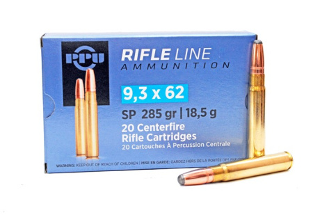 Патрон 9,3х62 PPU SP 18.5/1шт (20)