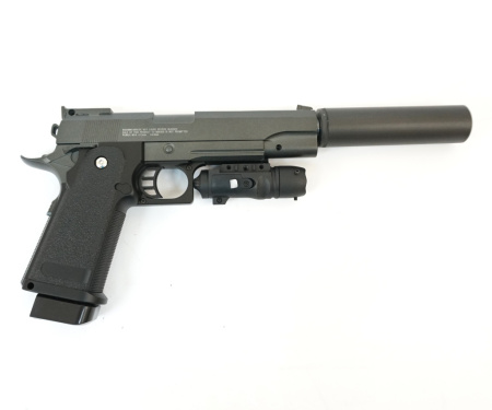 Пневматический пистолет Stalker SA5.1S Spring к.6мм+имит. ПБС+ЛЦУ /SA-3307151S/