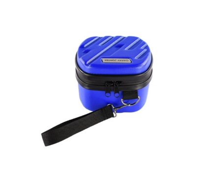 Кейс под наушники 15*12*11 синий Русский пластик /KNBL/ (1)