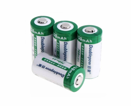 Аккумуляторная батарея RCR123 Doublepow 750мАч