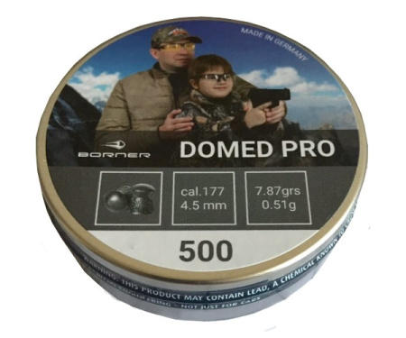 Пуля пневм. Borner Domed Pro 4,5мм 0,51гр (500)/1уп.