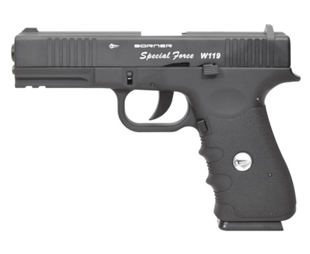 Пневматический пистолет BORNER W119 (Glock 17) k.4,5мм.