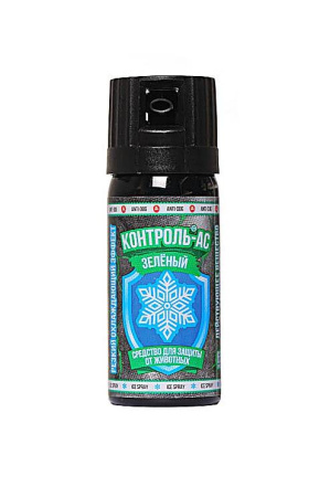 газовый баллончик Контроль-АС с ментолом струйно-аэрозольный зеленый /65мл/