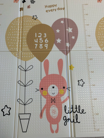 Коврик Baby Animals Flex 1970х1280х10 складной белый 50кг/м3 (1)