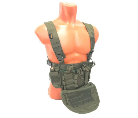 Разгрузка Remington нагрудная тактическая Rifl Tactical Vest Army Green с подсумком /TK1403-306/ (2)
