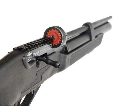 PCP Пневматическая винтовка Hatsan FLASH 101 QE SET k.6.35мм (насос+прицел+сошки+чехол+пульки)