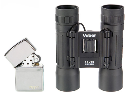 Бинокль Veber Sport БН 12*25 черн.
