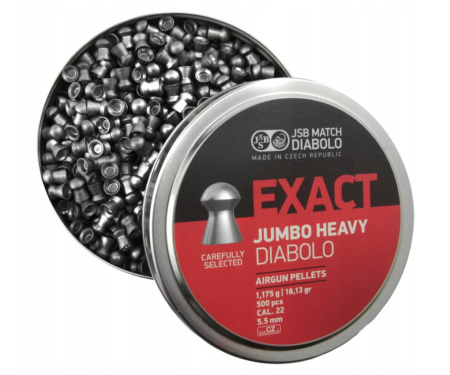 Пуля пневм. JSB Diabolo Exact Jumbo Heavy 5,52мм 1,175гр (500)/1уп.
