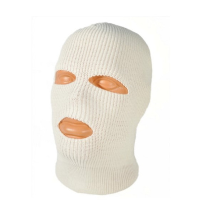 Маска УРСУС трикотажная белая/олива/черная 7-10 класс /МАС700/