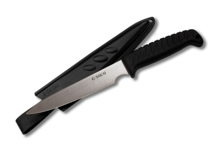 Нож G.SAKAI 165мм сталь 440,рукоять kraton rubber/GS-10820/ (1)