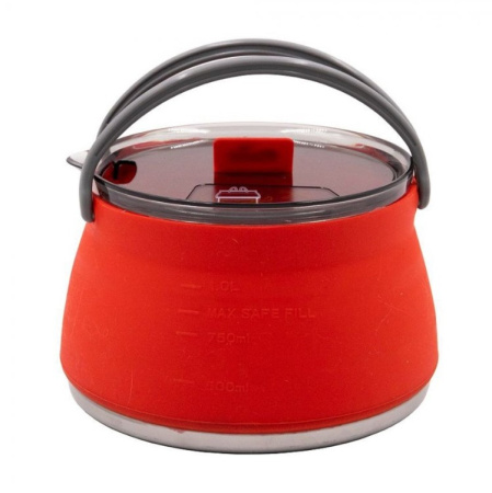 Чайник TRAMP складной силиконовый терракотовый 1л  /TRC-125/