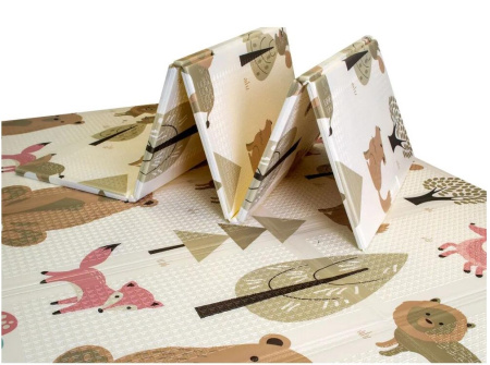 Коврик Baby Animals Flex 1970х1280х10 складной белый 50кг/м3