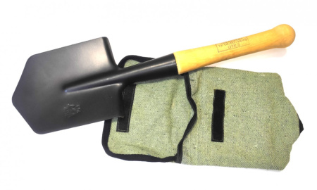 Лопата малая пехотная МПЛ клеймо ТРИ ЕЛКИ 1981-89 гг РЕПРО в чехле