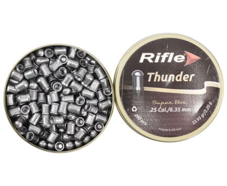 Пуля пневм. Rifle Field Series Thunder 6,35мм 2,20гр (200)/1уп.