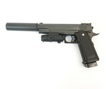 Пневматический пистолет Stalker SA5.1S Spring к.6мм+имит. ПБС+ЛЦУ /SA-3307151S/