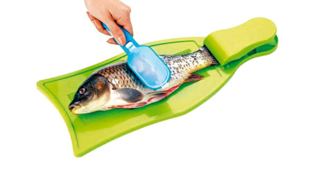 Доска разделочная для рыбы с зажимом