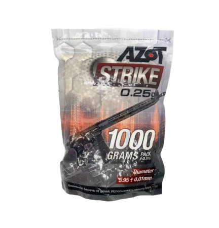 Шарики д/страйкбола 6мм 0,25гр 1кг/1уп