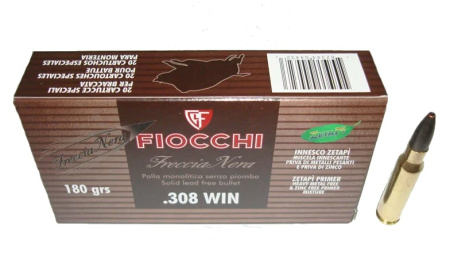 Патрон .308 Fiocchi Freccia Nera 180гр.(20)/1шт.