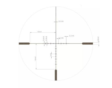 Прицел ARTELV CRS 1-10*28 SFP,34мм, с подсветкой fiber