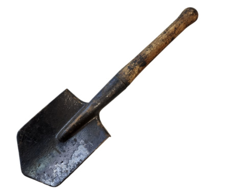 Лопата малая пехотная образца ВОВ РККА без клейма 1943-1945г ОРИГИНАЛ СССР