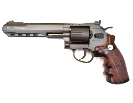 Пневматический револьвер BORNER Super Sport 702 k.4,5мм.(c картриджами 6шт.)