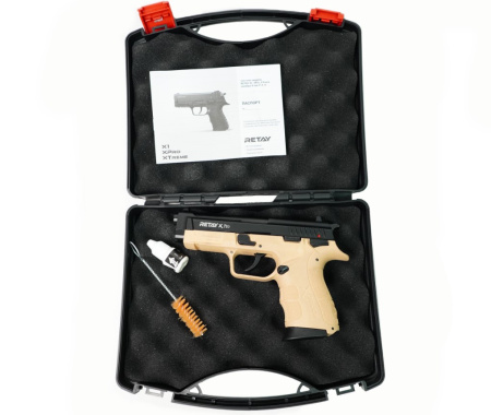 Макет охолощенный пистолета XPRO Yellow к.9мм РАК