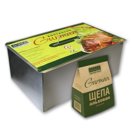 Коптильня универсальная Gurman р.М 375*275*165мм +щепа 0,8 /138205/