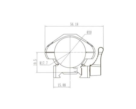 Кольца Nikko Stirling Diamond QR быстросъемные на weaver 30 низкие /NSMQR30WL/ (1)