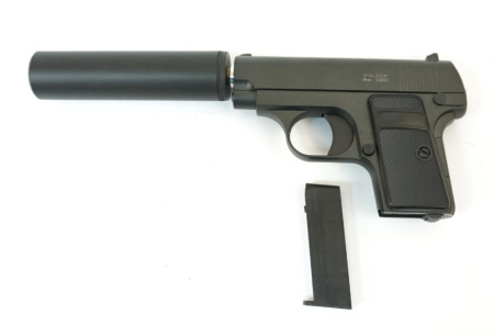 Пневматический пистолет Stalker SA25S Spring к.6мм+имит.ПБС /SA-3307125S/