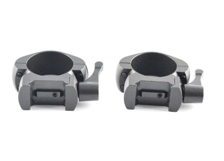 Кольца Nikko Stirling Diamond QR быстросъемные на weaver 25,4 низкие /NSMQR1WL/ (1)