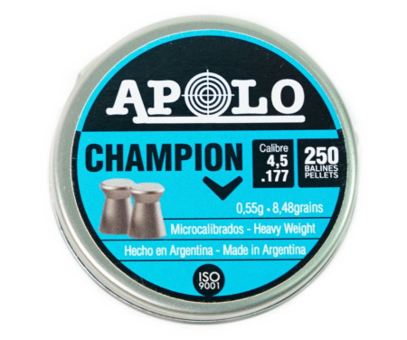 Пуля пневм. Apolo Champion 4.5мм 0,55гр (250)/1уп.