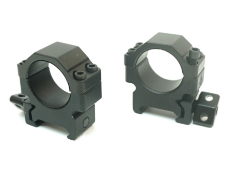 Кольца Leapers UTG 25.4мм быстросъемные на Weaver низкие/RG2W1104/