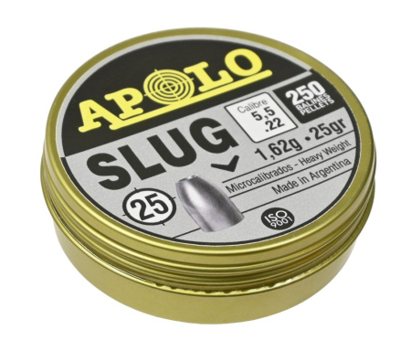 Пуля пневм. Apolo Slug 5,5мм 1.62гр (250)/1уп.