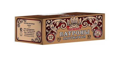 Патрон СКМ 12/70 картечь 8,0мм 35гр. (10)