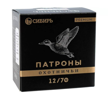 Патрон Новосибирск Сибирь 12/70 картечь 5,6 32гр (25)