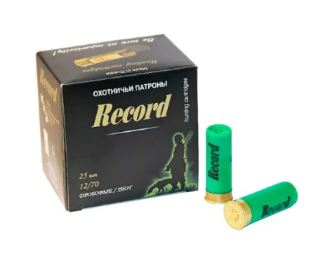 Патрон Record 12/70 картечь №7,15мм (25)