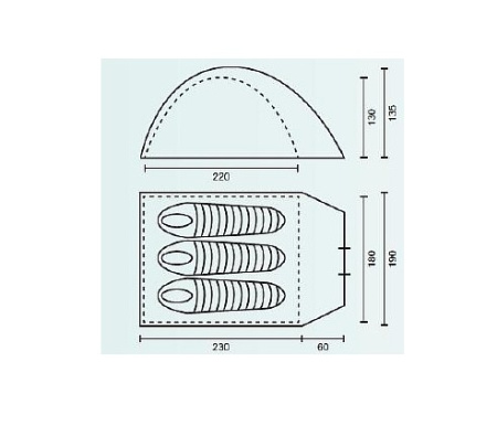 Палатка CAMPACK-TENT Rock Explorer 3 (1)